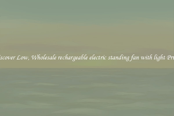 Discover Low, Wholesale rechargeable electric standing fan with light Prices