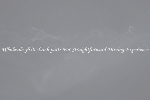 Wholesale yb50 clutch parts For Straightforward Driving Experience