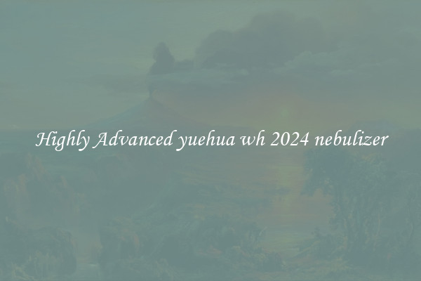 Highly Advanced yuehua wh 2024 nebulizer