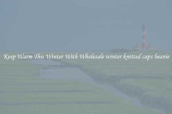 Keep Warm This Winter With Wholesale winter knitted caps beanie