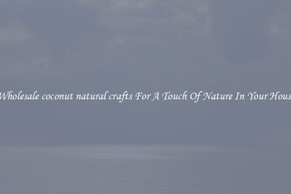 Wholesale coconut natural crafts For A Touch Of Nature In Your House