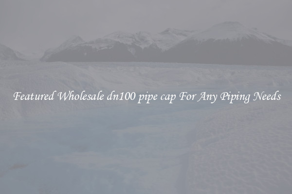 Featured Wholesale dn100 pipe cap For Any Piping Needs