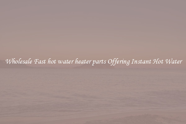 Wholesale Fast hot water heater parts Offering Instant Hot Water