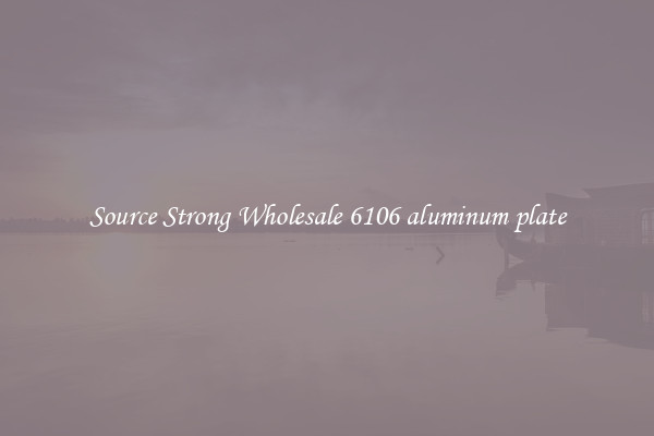 Source Strong Wholesale 6106 aluminum plate